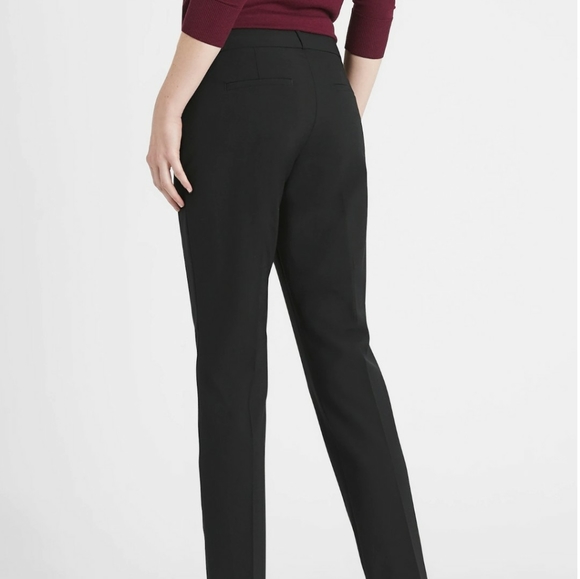 Petite Ryan Slim Straight-Fit Washable Italian Wool Pant - Picture 3 of 10